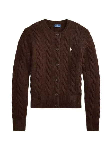 Копринена карирана шапка с козирки Polo Ralph Lauren с автограф синьо