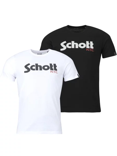 Majica Schott s kratkimi rokavi z avtogramom