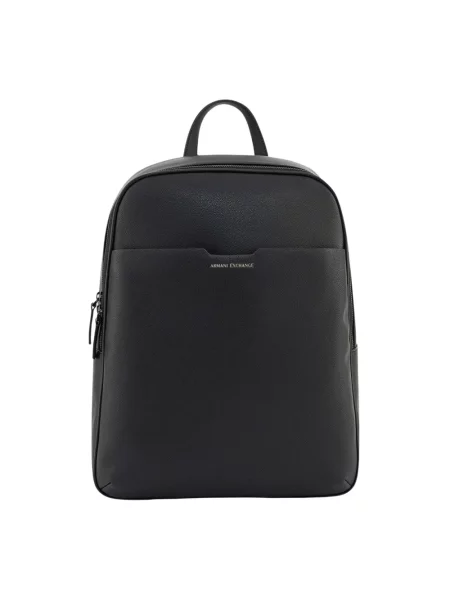 Torba Armani Exchange skórzana czarna