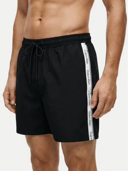 Calvin Klein Swimwear Pantaloni scurți pentru înot negru