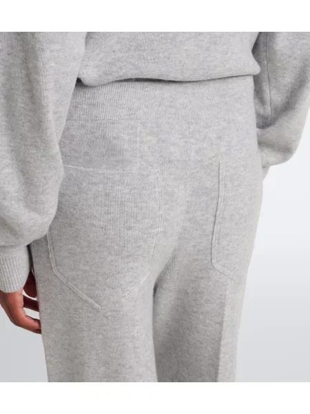 Volnene hlače Victoria Beckham siva