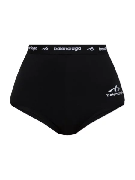 Slipy Balenciaga z wysoką talią czarne