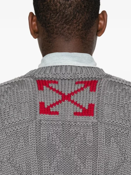 Пуловер Off-white бяло