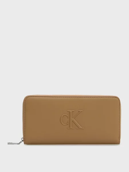 Довгий гаманець Calvin Klein бежевий