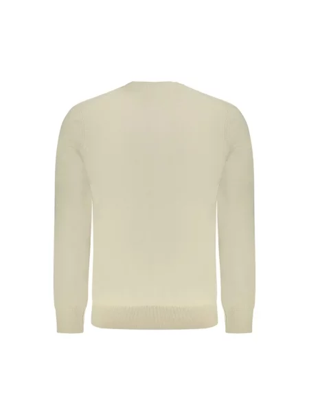BOSS Orange sweter z domieszką wełny beżowy lekki brązowy
