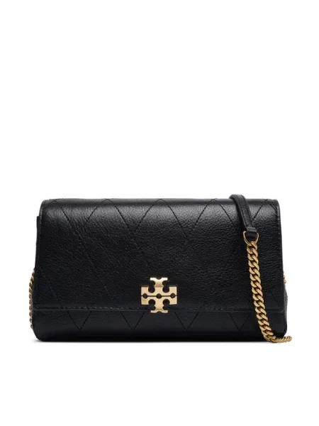 Prešívaný náhrdelník Tory Burch čierna