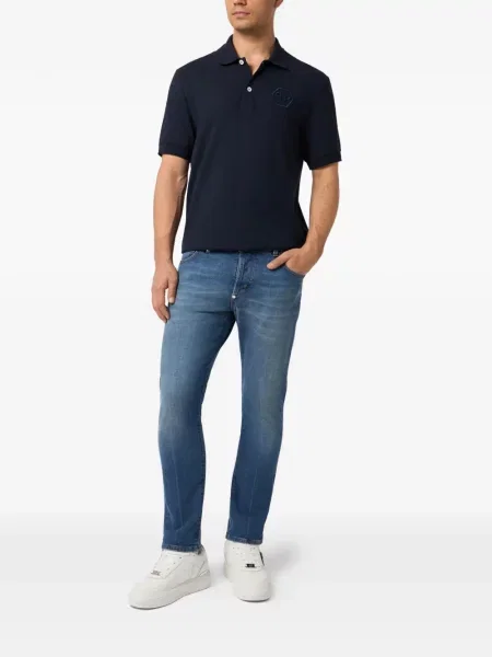 Polo Philipp Plein με κέντημα μπλε