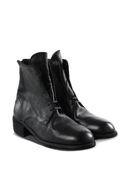 Боти Guidi с връзки с дантела черно