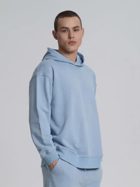 Худі Роза бавовна/поліестер блакитний