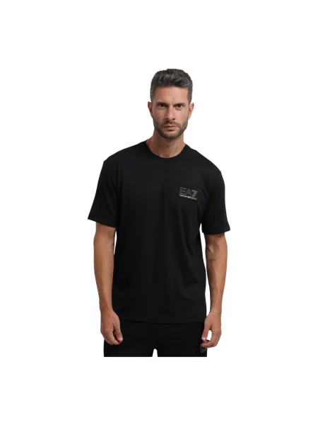 Koszulka Emporio Armani z logo czarna