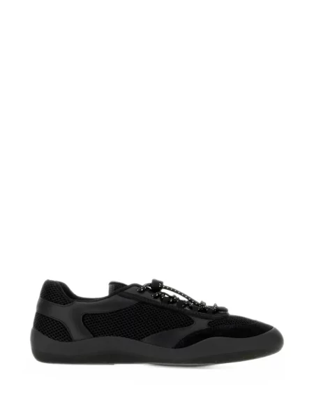 Sneakerși Prada plasă negru