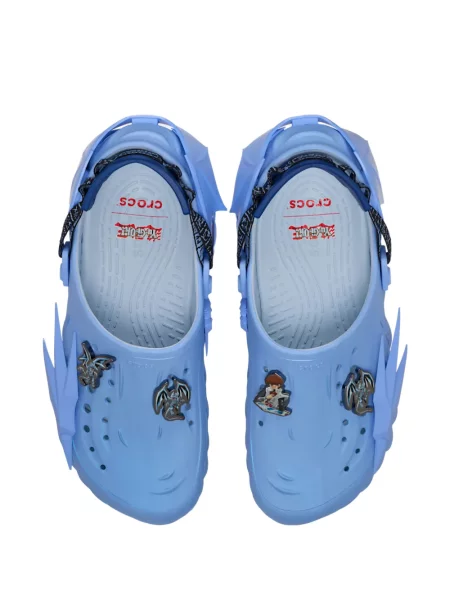 Papuci tip mules Crocs alb