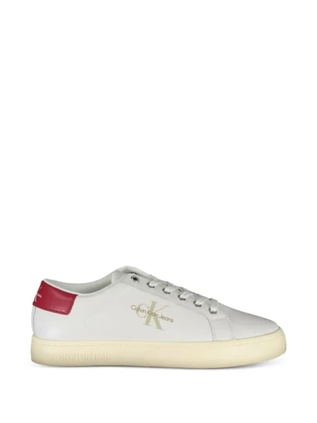 Fűzős csipkés sneaker Calvin Klein fehér
