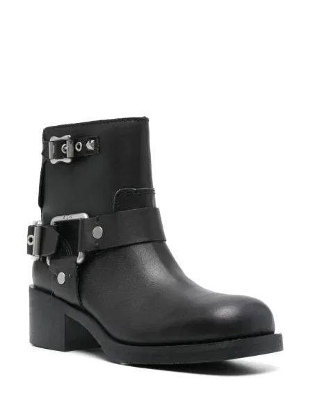 Botine Ash din piele negru