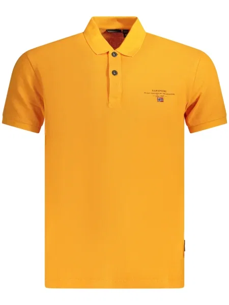 Polo Napapijri cu mâneci scurte portocaliu