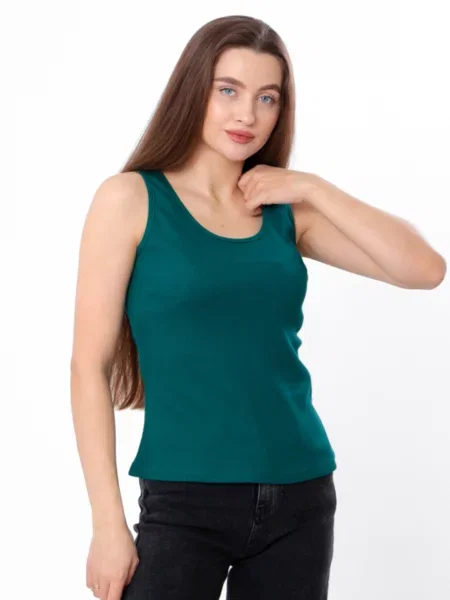 Майка спортивна Носи своє бавовна/еластан зелений