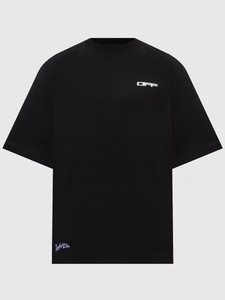 Футболка з принтом Off Off-white чорна