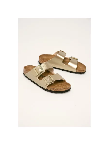 Klapki BIRKENSTOCK Arizona BF Narrow gold żółte
