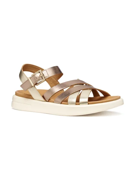 Geox sandale de piele D XAND 2S alb