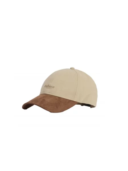 Czapka z daszkiem Barbour beżowa