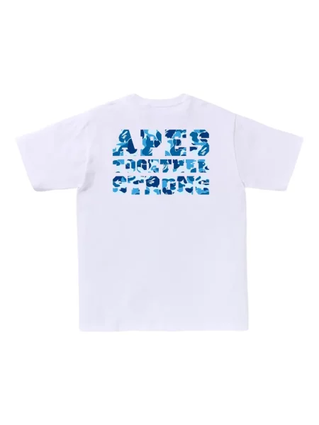 Tricou A Bathing Ape® cu imagine alb