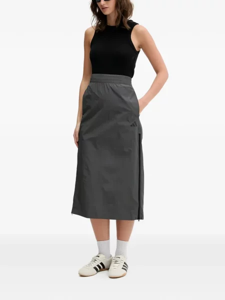 Komplet dresowy Adidas koronkowy sznurowany w paski różowy