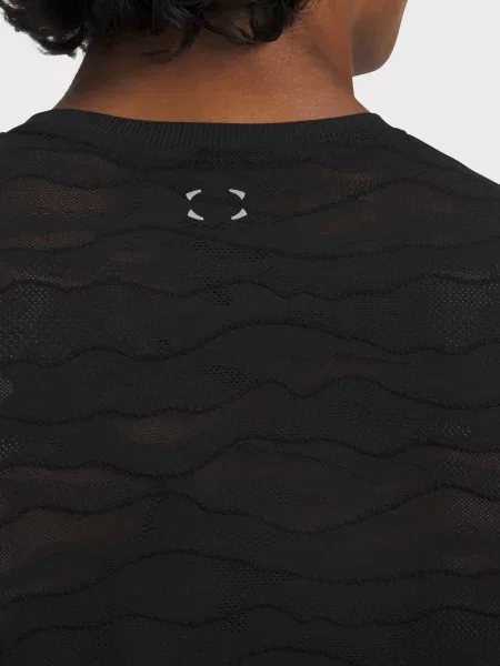 Жаккардовый лонгслив Under Armour черный