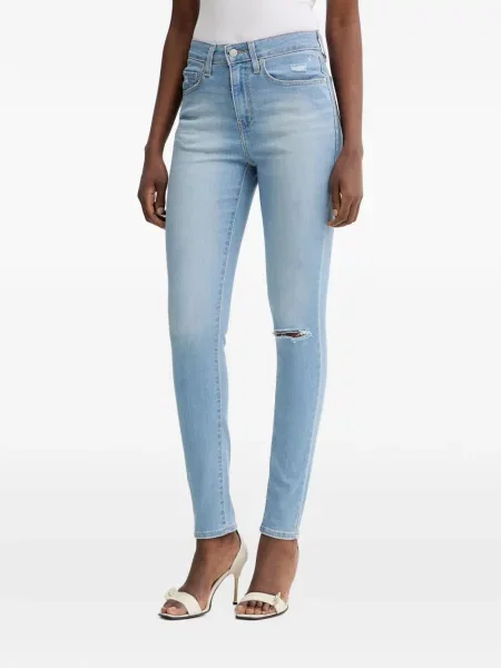 Top Levi's® fără mâneci zdrențuiți skinny fit albastru