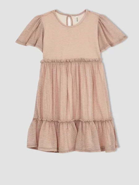 Rochie mini copii Defacto maro