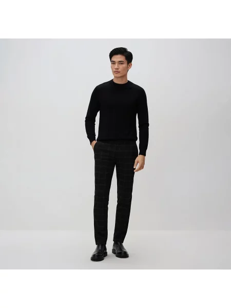 Reserved Kalhoty chino slim fit černý