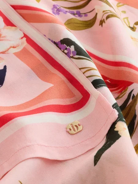B by Ted Baker Šal oliva / temno liila / roza rdeča