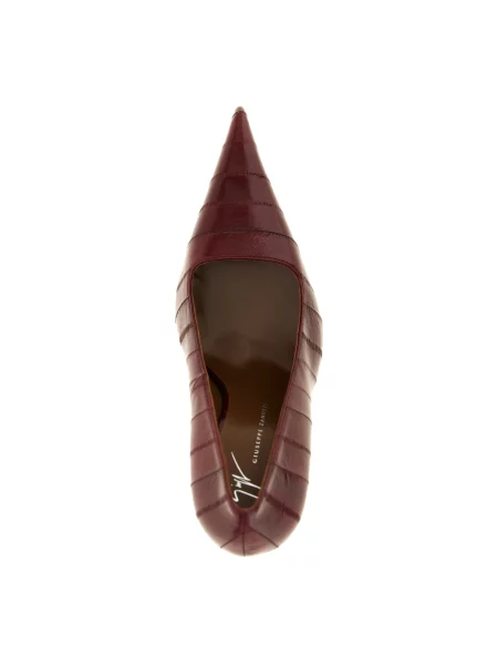 Czółenka Giuseppe Zanotti skórzana czerwona
