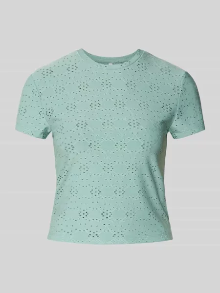 T-shirt o kroju relaxed fit z efektem podpalania model SMILLA' Only