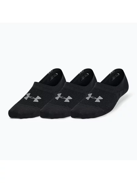 Sportovní ponožky Under Armour Breathe Lite Ultra Low 3P black/black/pitch gray černé