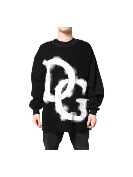 Bluza Dolce And Gabbana z nadrukiem czarna