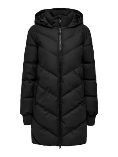 JDY Palton de primăvară-toamnă negru