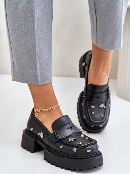 Botine Kesi din piele negru