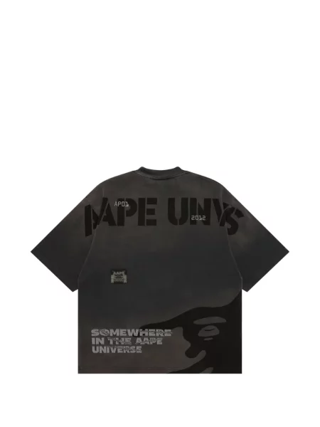 Tricou Aape By A Bathing Ape cu imagine gri