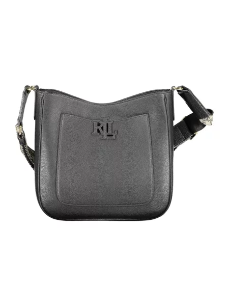 Torebka skórzana Ralph Lauren skórzana czarna