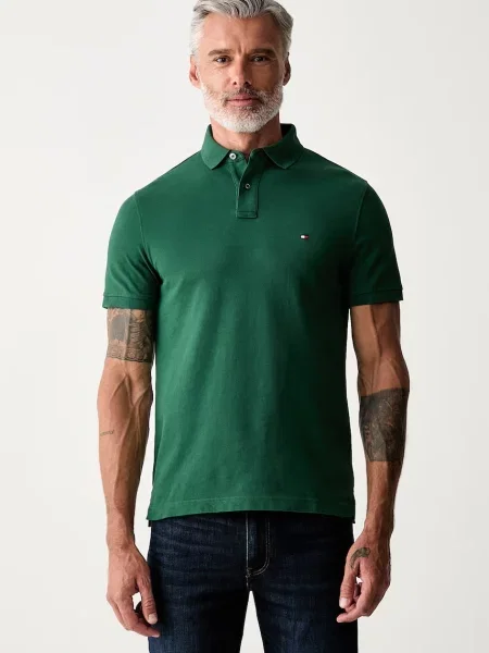 Tricou polo Tommy Hilfiger verde