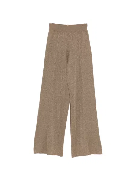 Pantaloni Fabiana Filippi tricotate maro
