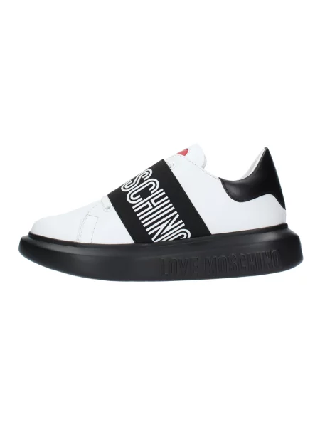 Sneakersy Love Moschino skórzane białe