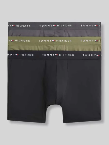 Spodnie z paskiem z logo model BOXER BRIEF' Tommy Hilfiger oliwkowe