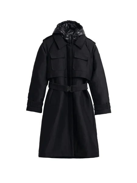 Desigual Palton de primăvară-toamnă negru