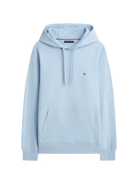 Hanorac cu glugă Tommy Hilfiger cu autograf albastru