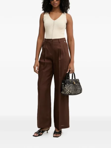 Pantaloni Twinset maro