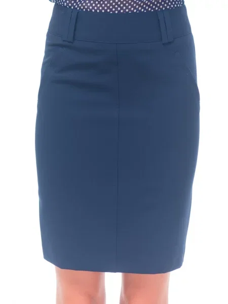 Спідниця міні LadyLike бавовна/поліестер синій