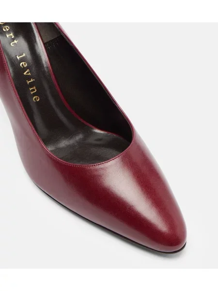 Pantofi cu toc Herbert Levine din piele bordo