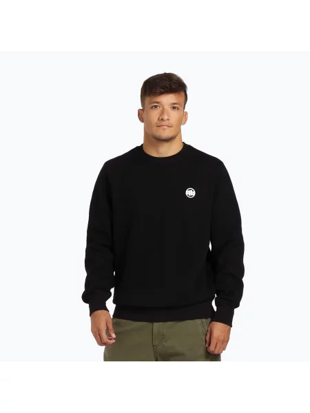 Férfi pulóver Pitbull Small Logo Crewneck black Small Logo Crewneck fekete