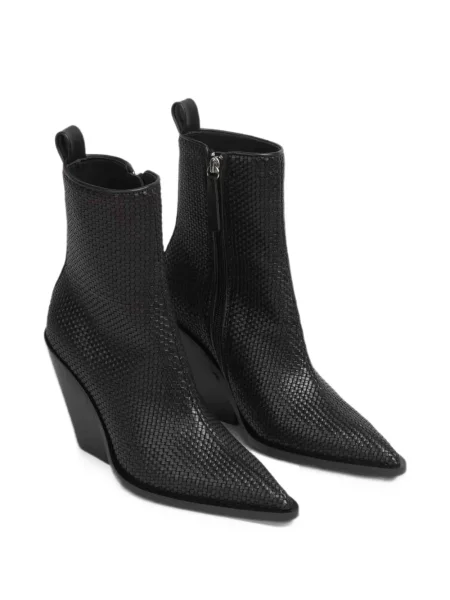 Buty do kostki Souliers Martinez skórzane czarne